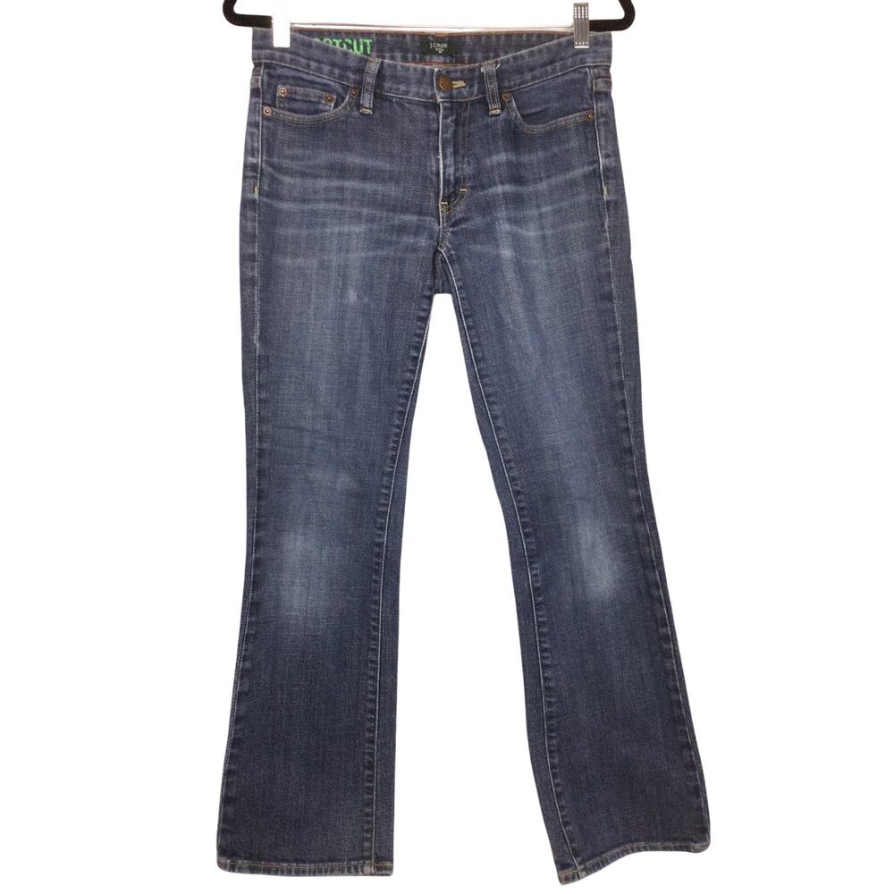 J. Crew Factory Stretch Medium Wash Western Bootcut Blue Jeans Women's 28R